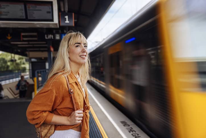 Woman on the move